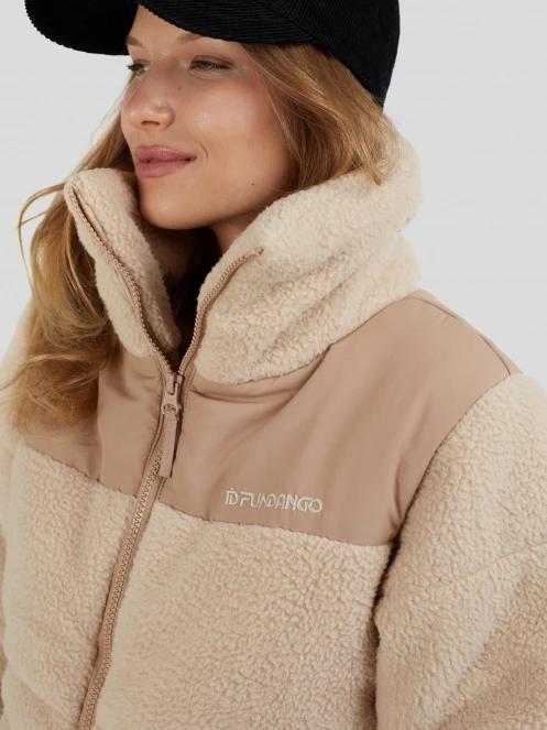 Fundango Nukka Padded Jacket damen gesteppt übergangsjacke sand 6