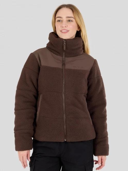 Fundango Nukka Padded Jacket damen gesteppt übergangsjacke braun 2