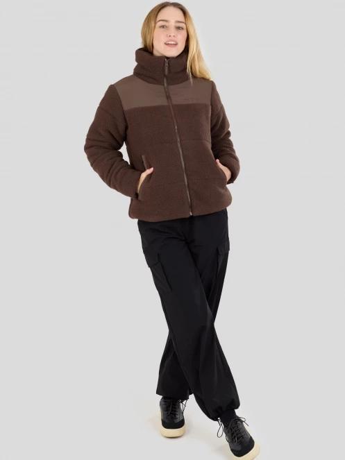 Fundango Nukka Padded Jacket damen gesteppt übergangsjacke braun 4
