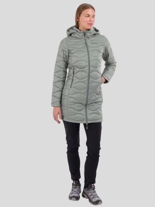 Fundango Nordwave Long Jacket damen gesteppt übergangsjacke grün 4