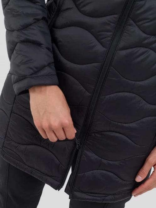 Fundango Nordwave Long Jacket damen gesteppt übergangsjacke Schwarz 8