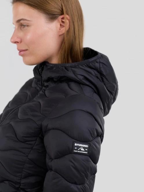 Fundango Vinke Padded Jacket damen gesteppt übergangsjacke Schwarz 6