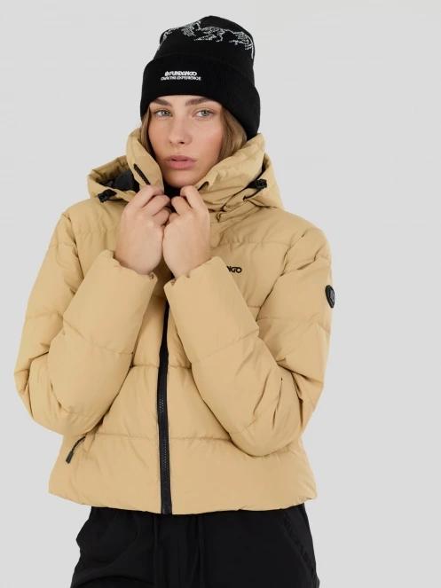 Fundango Amber Cropped Jacket damen gesteppt übergangsjacke gelb 3