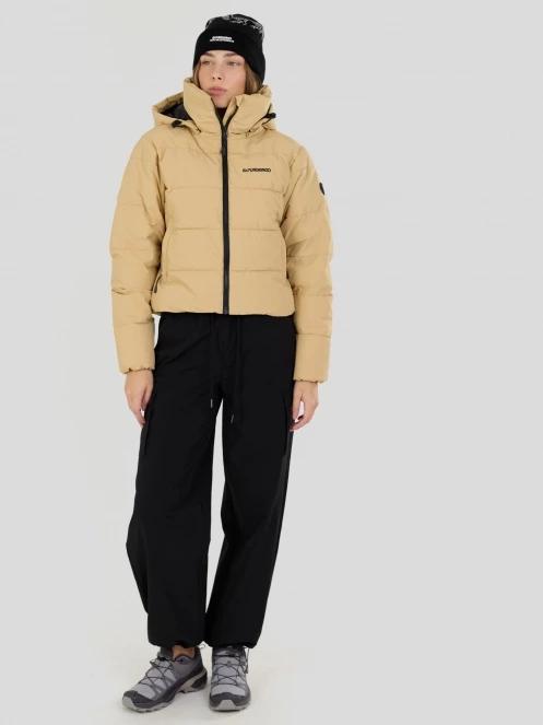 Fundango Amber Cropped Jacket damen gesteppt übergangsjacke gelb 5