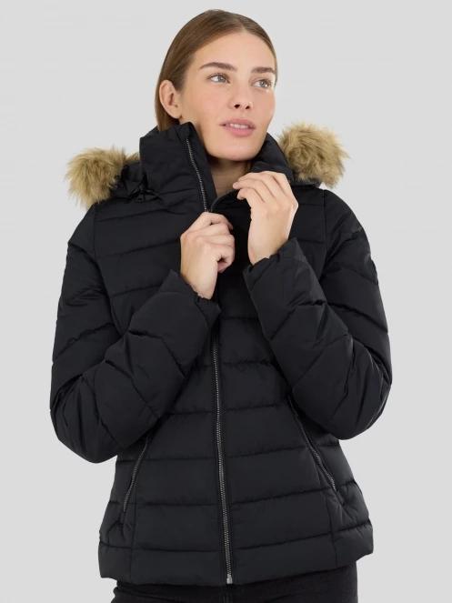 Fundango Urban Lite Jacket damen gesteppt übergangsjacke Schwarz 2