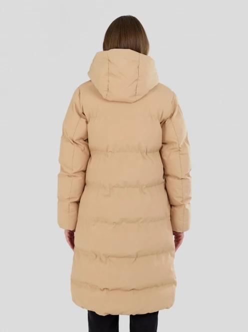 Fundango Cosycoat Long Padded Jacket damen wattierte winterjacke gelb 3