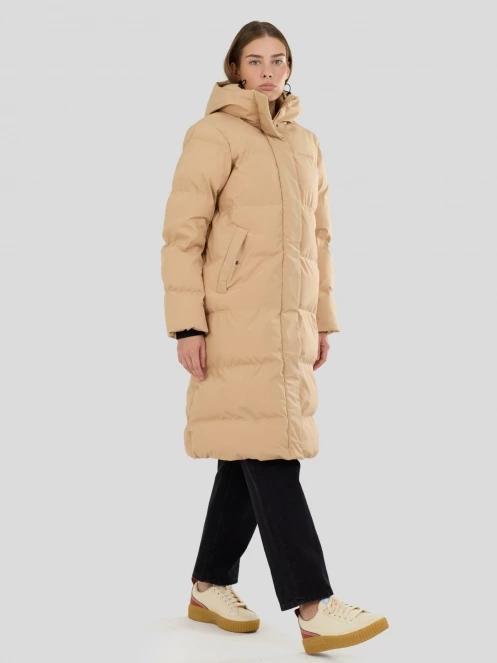 Fundango Cosycoat Long Padded Jacket damen wattierte winterjacke gelb 4