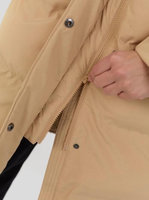Fundango Cosycoat Long Padded Jacket damen wattierte winterjacke gelb 8