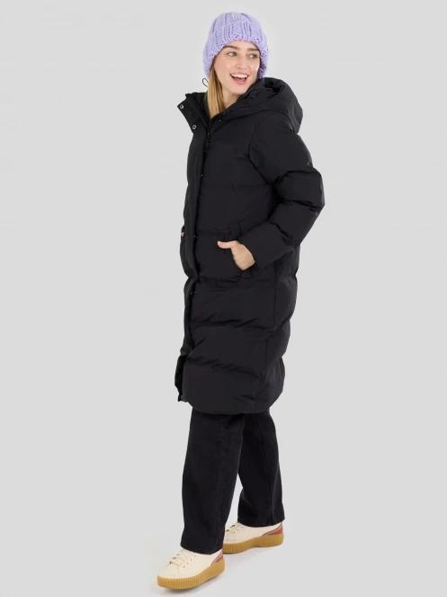 Fundango Cosycoat Long Padded Jacket damen wattierte winterjacke Schwarz 5