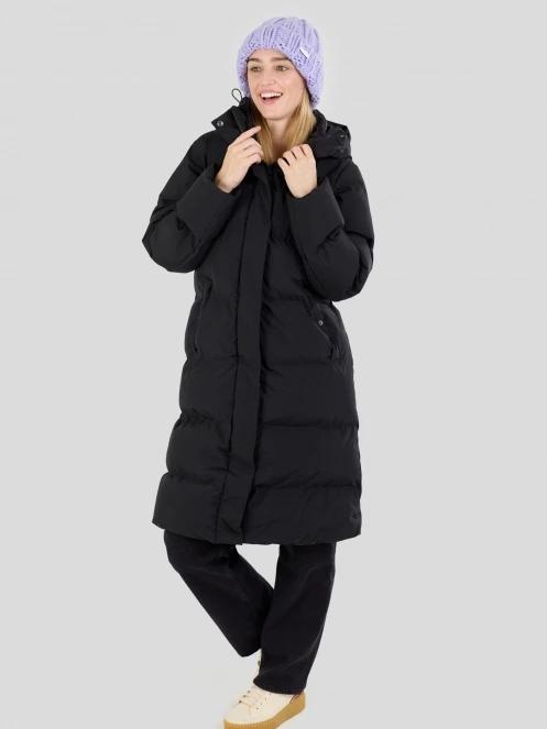 Fundango Cosycoat Long Padded Jacket damen wattierte winterjacke Schwarz 6
