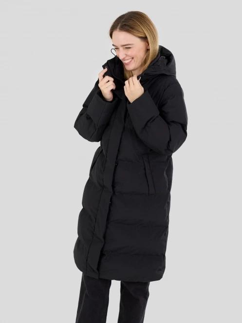Fundango Cosycoat Long Padded Jacket damen wattierte winterjacke Schwarz 7