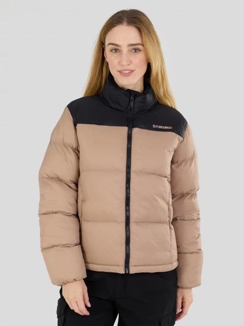 Fundango Nina Padded Jacket damen wattierte winterjacke braun 2