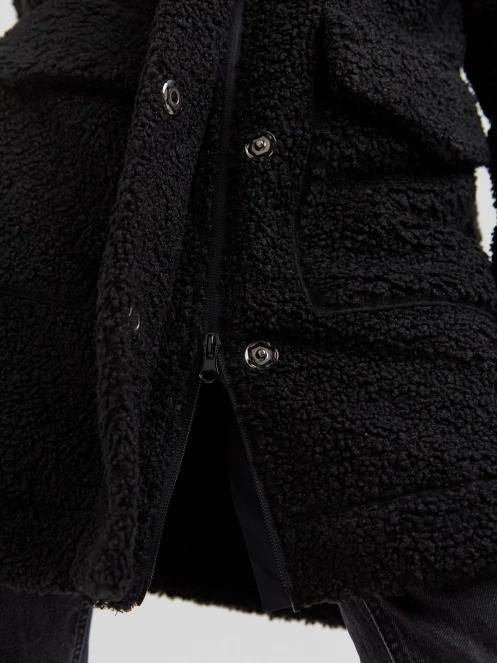 Fundango Elle Fleece Jacket damen mäntel Schwarz 7