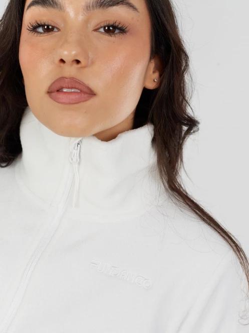 Fundango Serena Fleece Jacket damen fleecepullover weiß 7