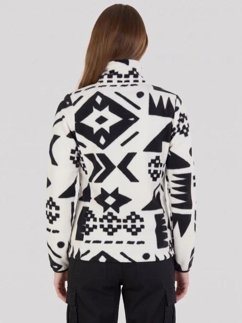 Fundango Serena Fleece Jacket damen fleecepullover weiß 3