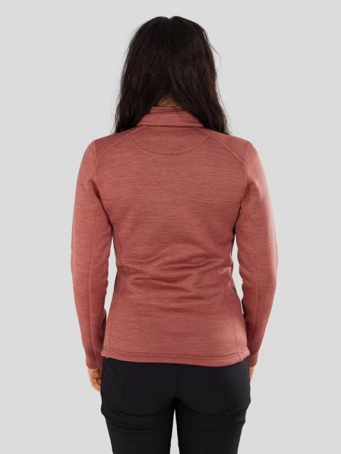 Fundango Antilles Melange Jacket damen fleecepullover rosa 3