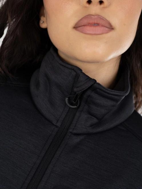 Fundango Antilles Melange Jacket damen fleecepullover Schwarz 6