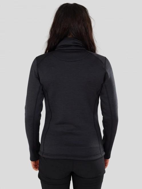Fundango Antilles Melange Jacket damen fleecepullover Schwarz 3