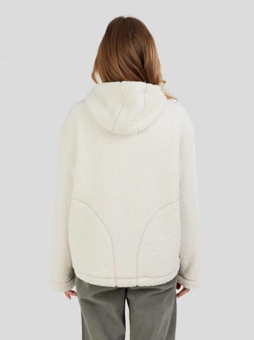 Fundango Juniper Pile Jacket damen kapuzenpullover weiß 3