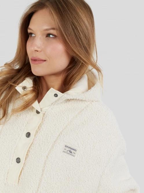 Fundango Juniper Pile Jacket damen kapuzenpullover weiß 7