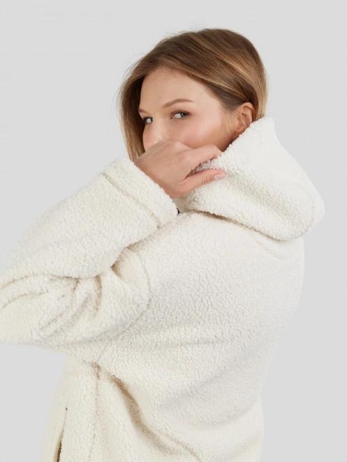 Fundango Juniper Pile Jacket damen kapuzenpullover weiß 9