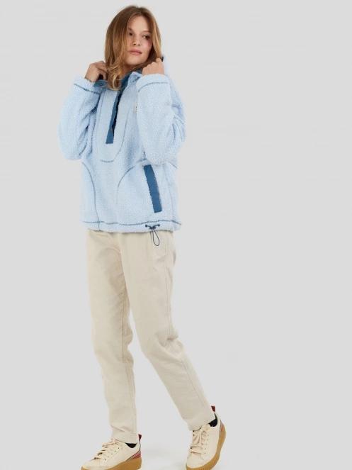 Fundango Juniper Pile Jacket damen kapuzenpullover hellblau 5