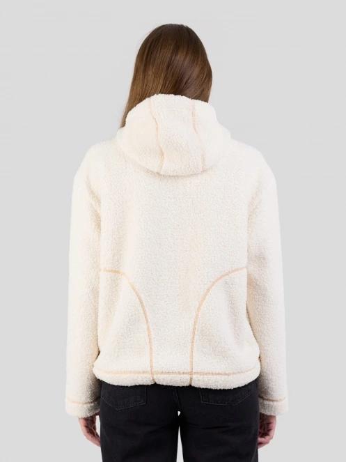 Fundango Juniper Pile Jacket damen kapuzenpullover weiß 3