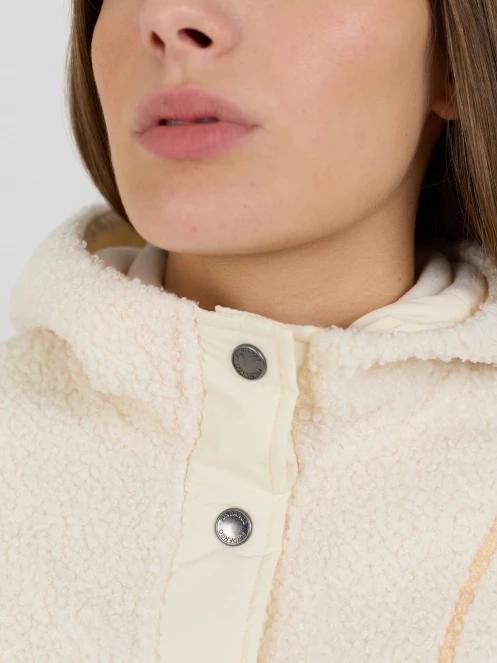Fundango Juniper Pile Jacket damen kapuzenpullover weiß 6