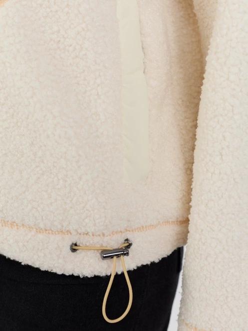 Fundango Juniper Pile Jacket damen kapuzenpullover weiß 7