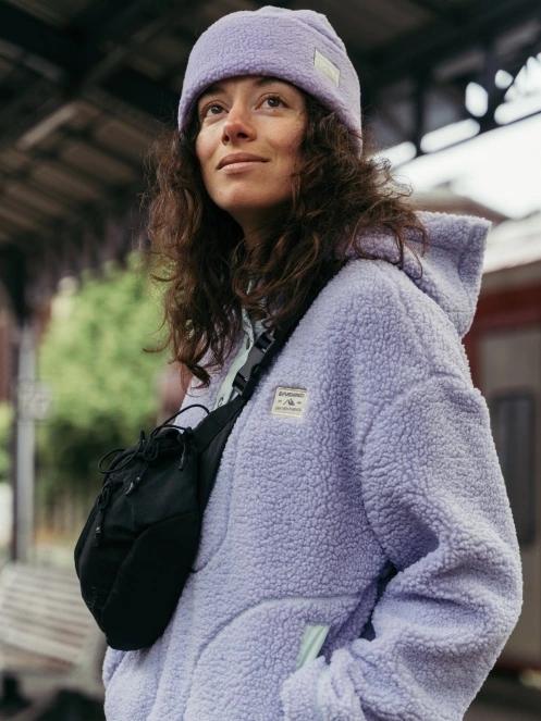 Fundango Juniper Pile Jacket damen kapuzenpullover lila 13