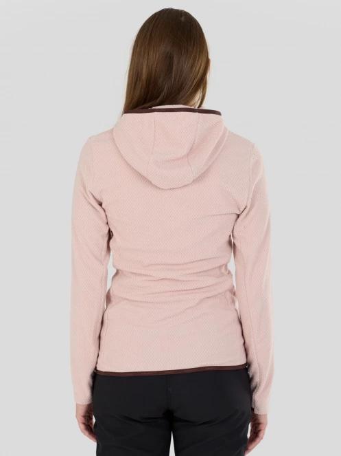 Fundango Nigata Full Zip Hoodie damen hybrid-midlayer rosa 3
