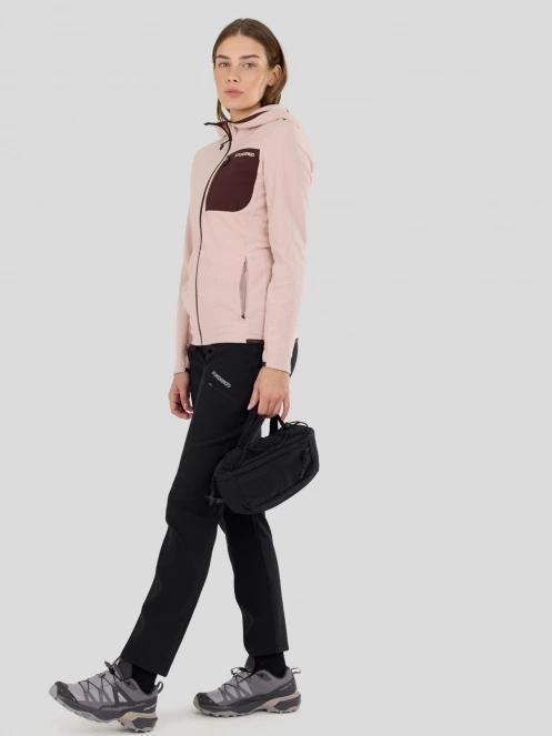 Fundango Nigata Full Zip Hoodie damen hybrid-midlayer rosa 4