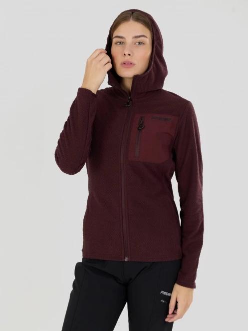 Fundango Nigata Full Zip Hoodie damen hybrid-midlayer lila 2