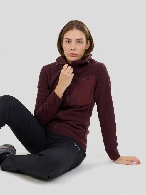 Fundango Nigata Full Zip Hoodie damen hybrid-midlayer lila 5