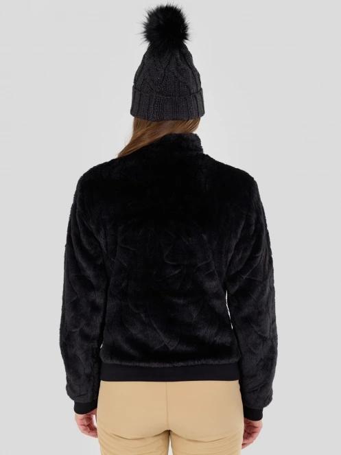 Fundango Marigold Shearling Jacket damen hybrid-midlayer Schwarz 3