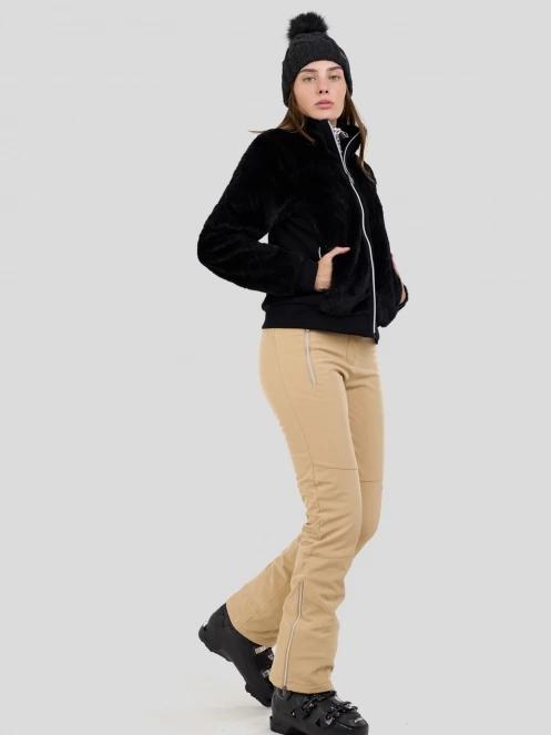 Fundango Marigold Shearling Jacket damen hybrid-midlayer Schwarz 4