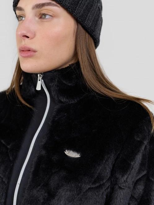 Fundango Marigold Shearling Jacket damen hybrid-midlayer Schwarz 7