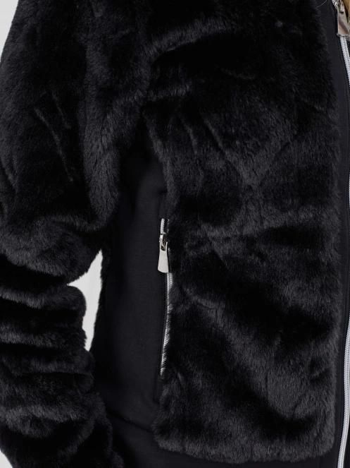 Fundango Marigold Shearling Jacket damen hybrid-midlayer Schwarz 8
