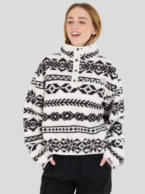 Fundango Pacha Fleece Jacket damen fleecepullover weiß 2