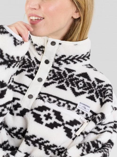 Fundango Pacha Fleece Jacket damen fleecepullover weiß 7