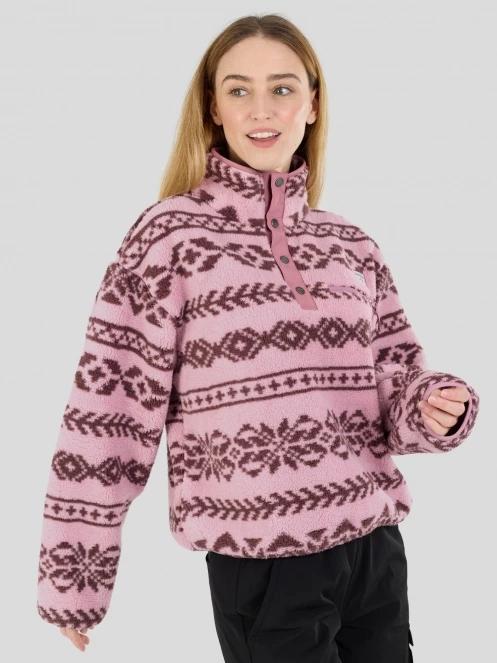 Fundango Pacha Fleece Jacket damen fleecepullover rosa 6