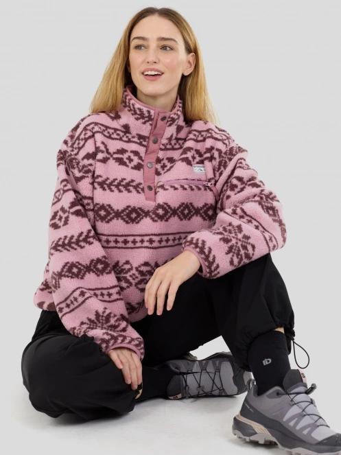 Fundango Pacha Fleece Jacket damen fleecepullover rosa 7