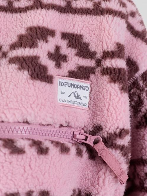 Fundango Pacha Fleece Jacket damen fleecepullover rosa 9