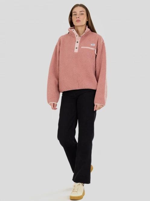 Fundango Pacha Fleece Jacket damen fleecepullover rosa 4