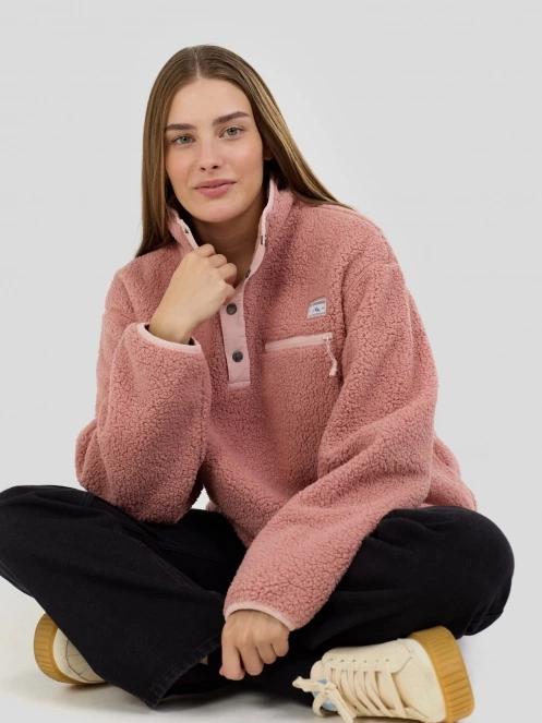 Fundango Pacha Fleece Jacket damen fleecepullover rosa 5