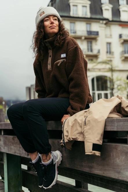 Fundango Pacha Fleece Jacket damen fleecepullover braun 9