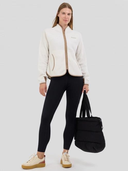 Fundango Roselake Pile Jacket damen fleecepullover weiß 5