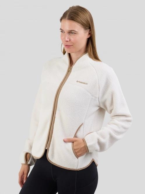 Fundango Roselake Pile Jacket damen fleecepullover weiß 6