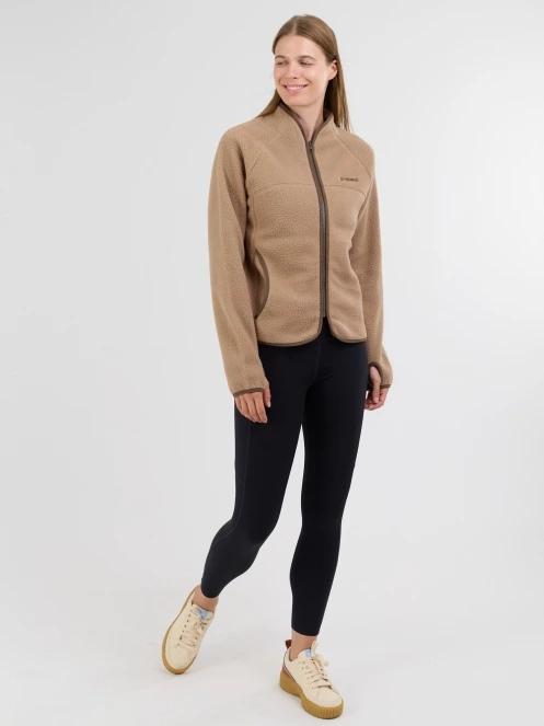 Fundango Roselake Pile Jacket damen fleecepullover sand 4