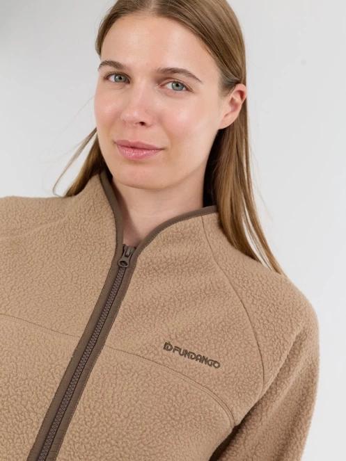 Fundango Roselake Pile Jacket damen fleecepullover sand 5